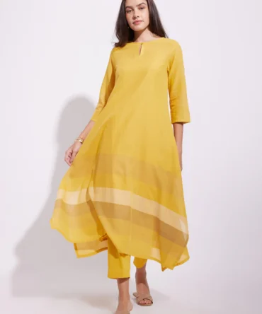 Print Cotton Kurta Pant Set