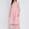 Textured Cotton Kurta Set