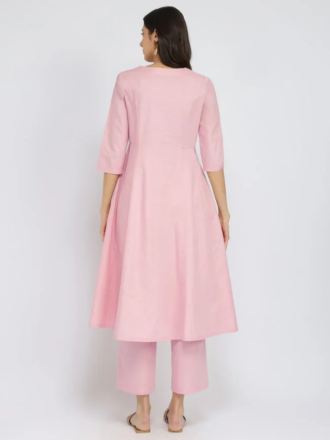 Textured Cotton Kurta Set