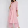 Textured Cotton Kurta Set