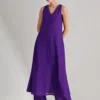 Sleeveless Kurta Set