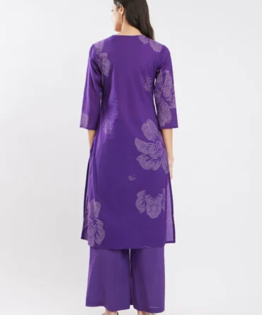 Floral Print Cotton Kurta