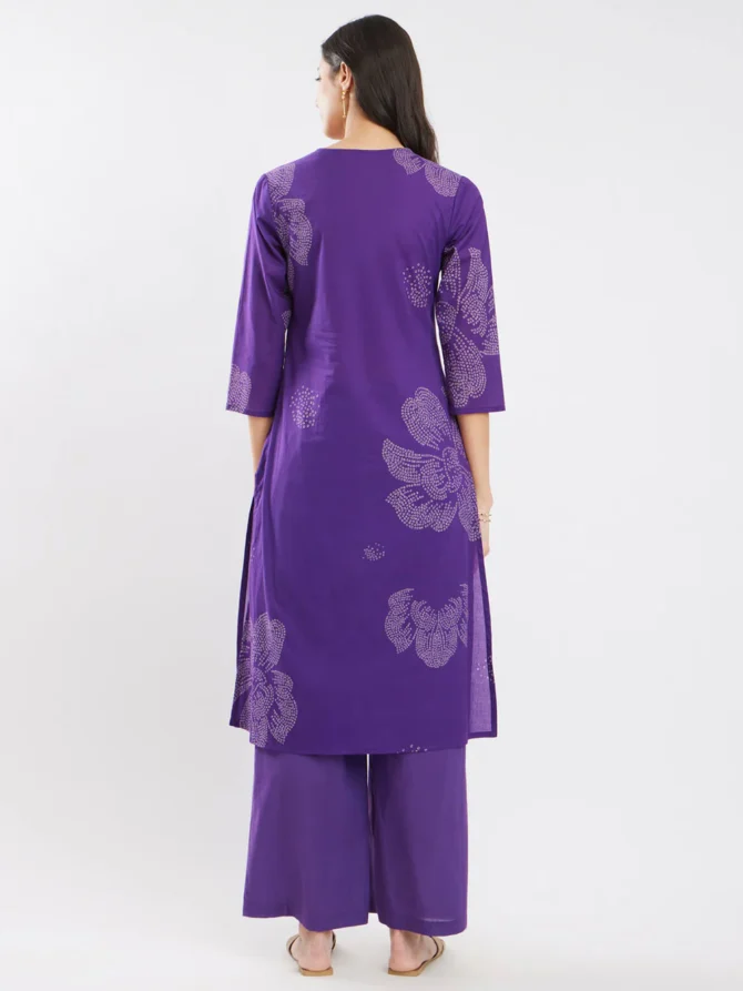 Floral Print Cotton Kurta