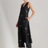 Black Silk Blend Kurta