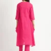 Jacquard Asymmetric Kurta Set