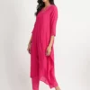Jacquard Asymmetric Kurta Set
